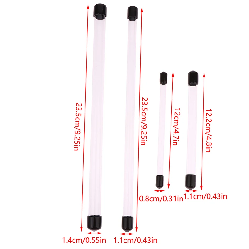 5Pcs Transparent Acrylic Incense Tube 1g/2g/4g/10g Incense Sticks Barrel Package Storage Box 4 Sizes 4