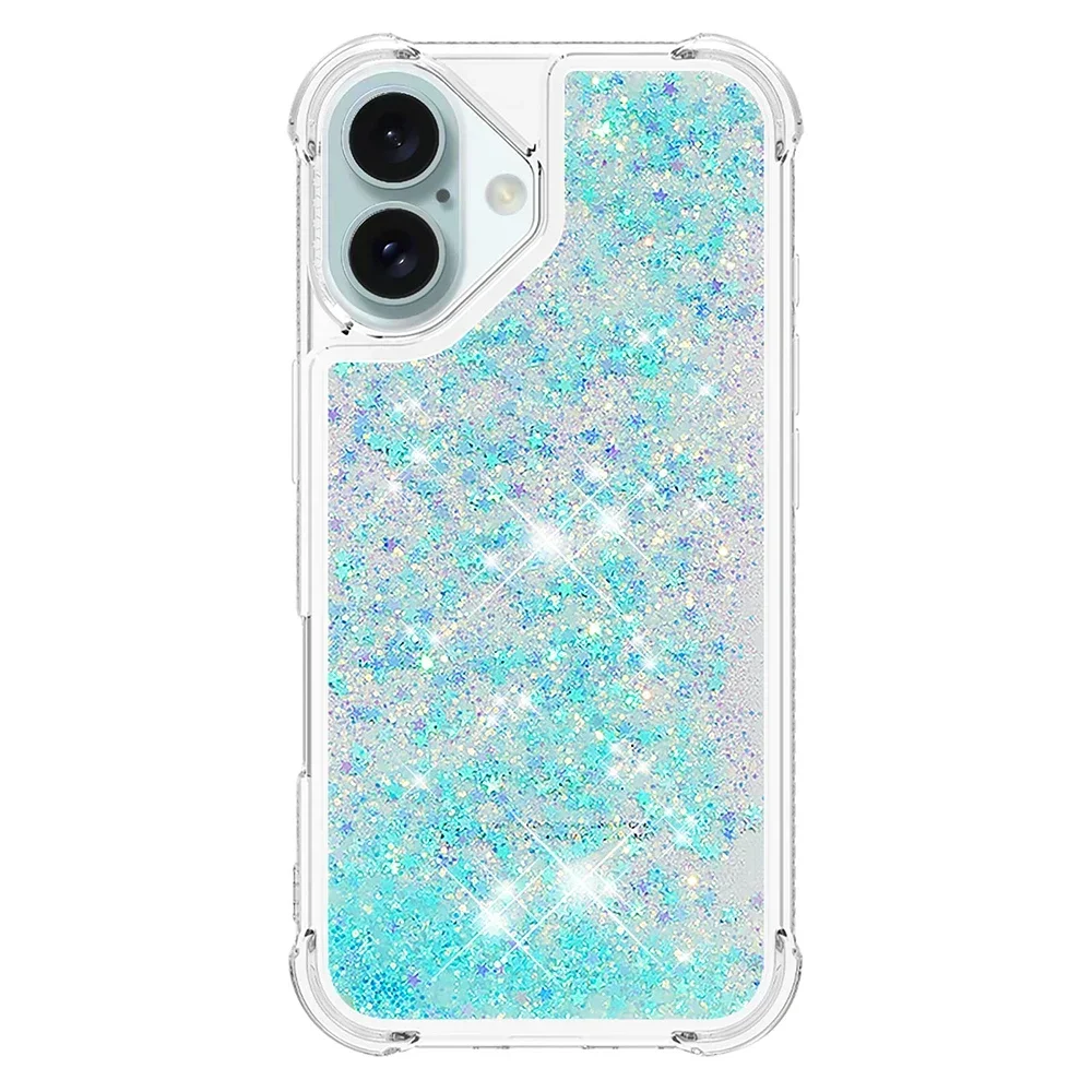 Luxury Bling Glitter Dynamic Quicksand Phone Case with Bumper Back Cover