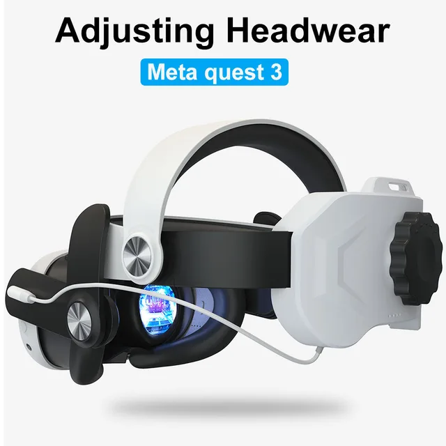 Auriculares Correa para la cabeza Luz RGB Banda para la cabeza ajustable  para gafas Meta Quest 3 VR