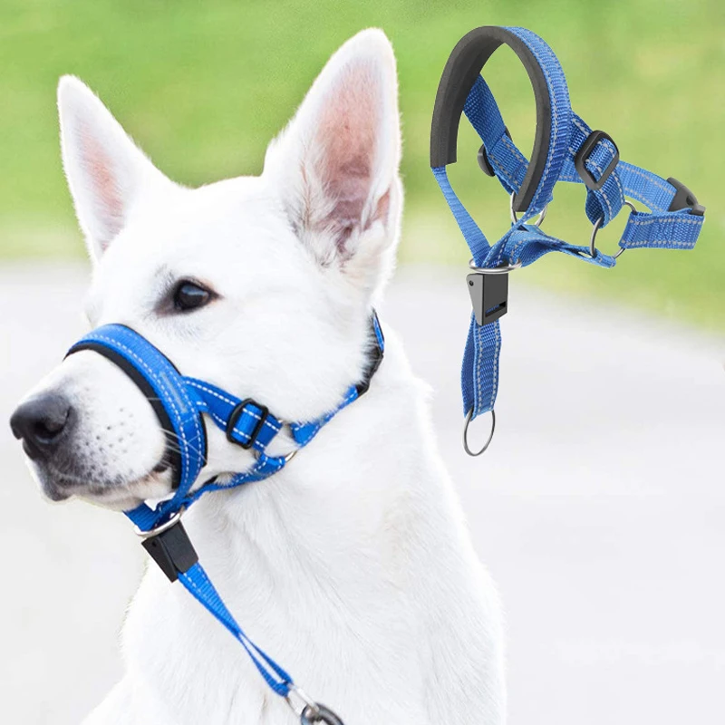 

Pet Muzzle Dogs Breathable Basket Muzzles Stop Biting Barking Chewing Supplies with Adjustable Straps