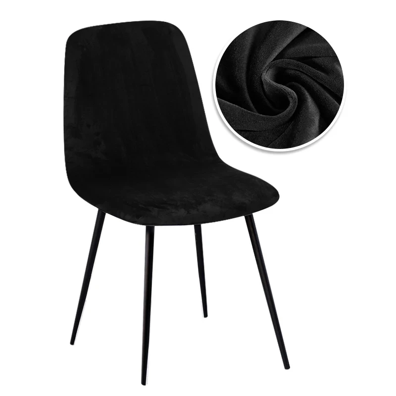 Luxurious Velvet Chair Covers - Available in 23 Colors - Small Size Bar and Dining Room Options (1/2/4/6 Pieces)