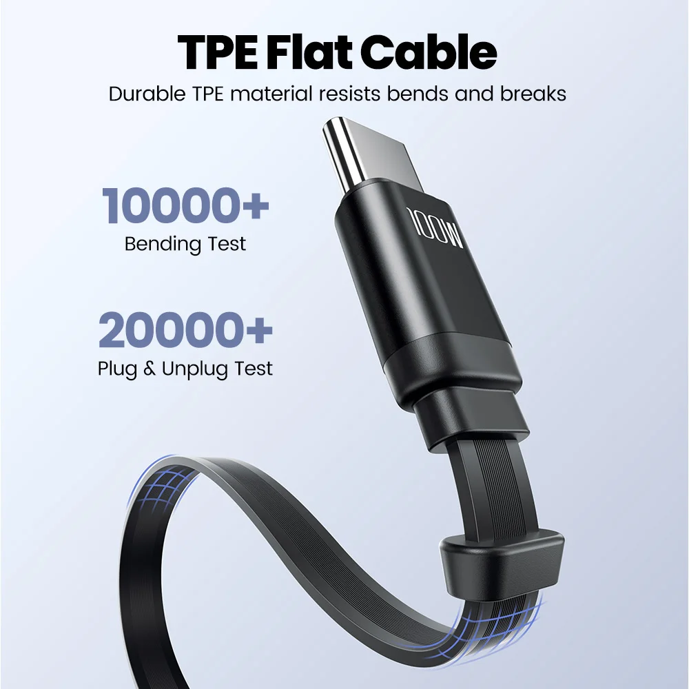Toocki Retractable 100W Magnetic USB-C Fast Charging Cable with Travel Lanyard