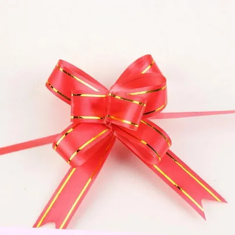 

Pull Bow Ribbons 50Pcs/Lot Gift Wrapping Happy New Year Wedding Birthday Party Supplies Home Decoration DIY Pull Flower Ribbons