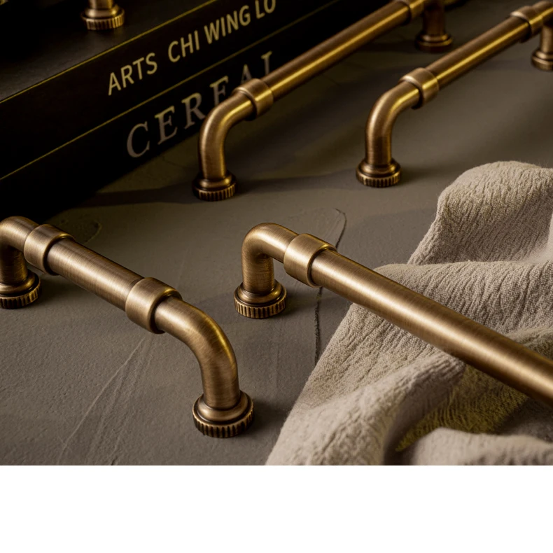 antique brass kitchen cabinet pull handle