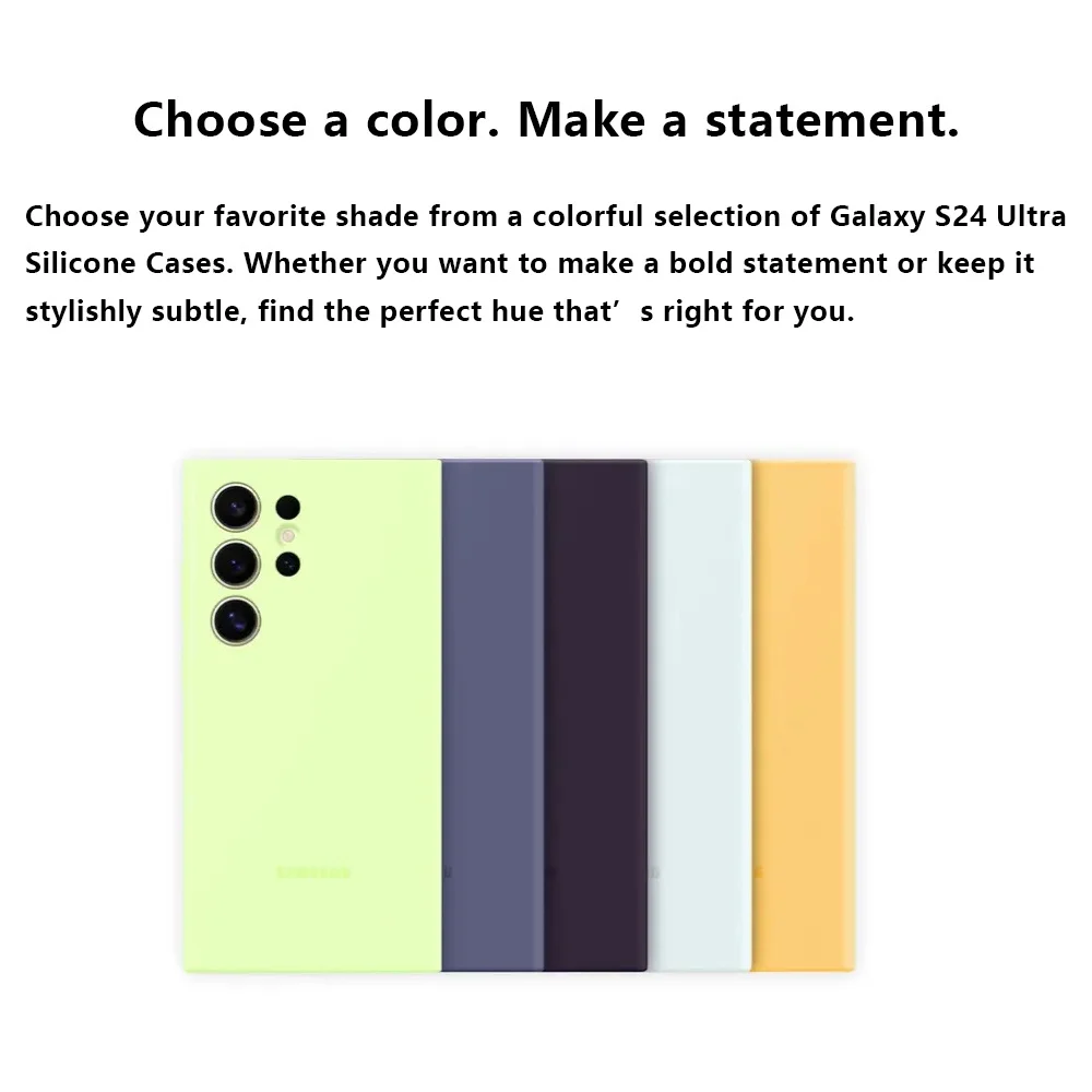 Premium Silicone Protective Case for Samsung Galaxy S24 Ultra