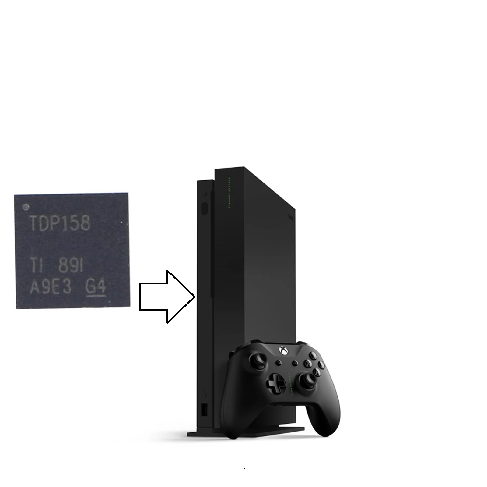 10 Pz/Lotto Tdp158 Nuovo Driver Originale Per Console Di Gioco One X Xbox-Accoppiamento Ac 6-Gbps A Scorpio Tmds/Hdmi 40 Pin Wqfn T/R