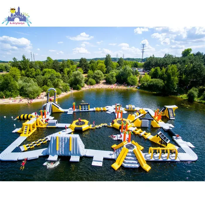Lakeside Shopping Inflatable Water Park Lakeside Water Floating