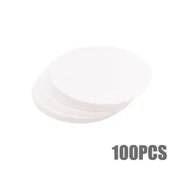 100-Pack Round Wax Paper Sheets for Baking and Patty Separation (100pcs)