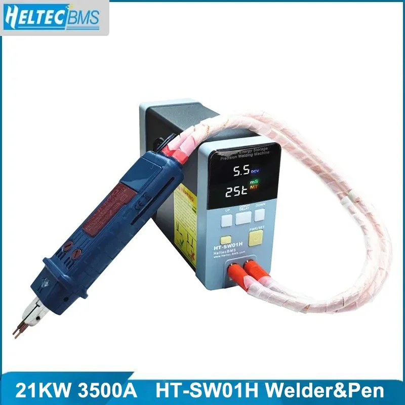 Lithium Battery Spot Welding Machine HT-SW01H 21KW 3500A High Power 18650/21700 Battery Spot Welder for battery 0.5mm thickness