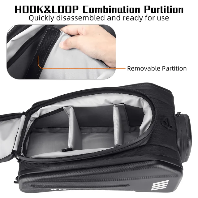 Borse Laterali Per Bici Elettrica - Doppia Borsa Sella In Pelle PU - Unisex - Ideale Per Viaggi E Pendolari (Nero)