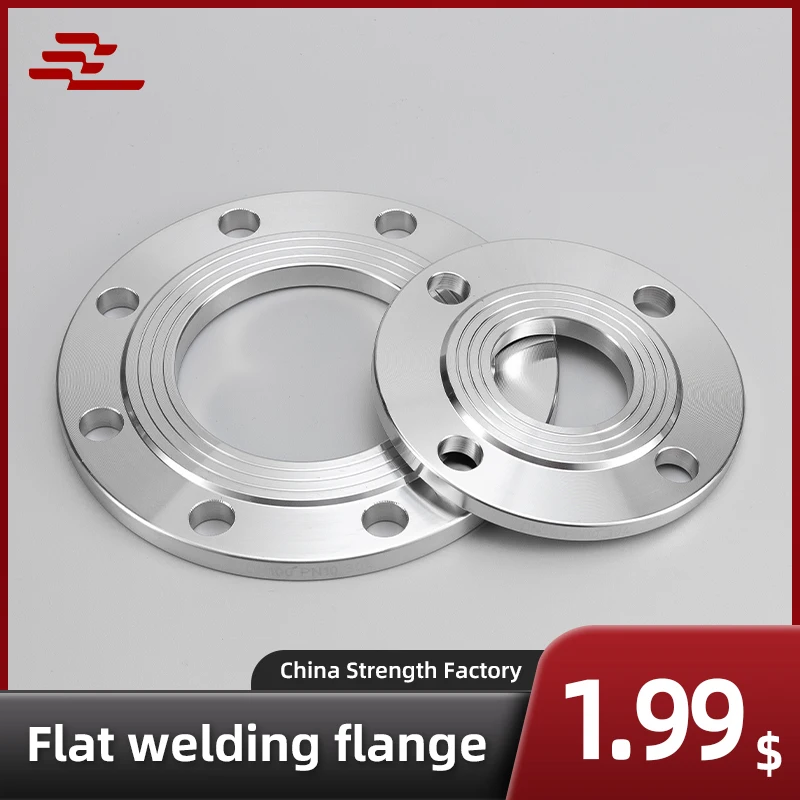 

304 stainless steel flat welded flange PN10 national standard butt welding flange welded flange non-standard customized dn50 80