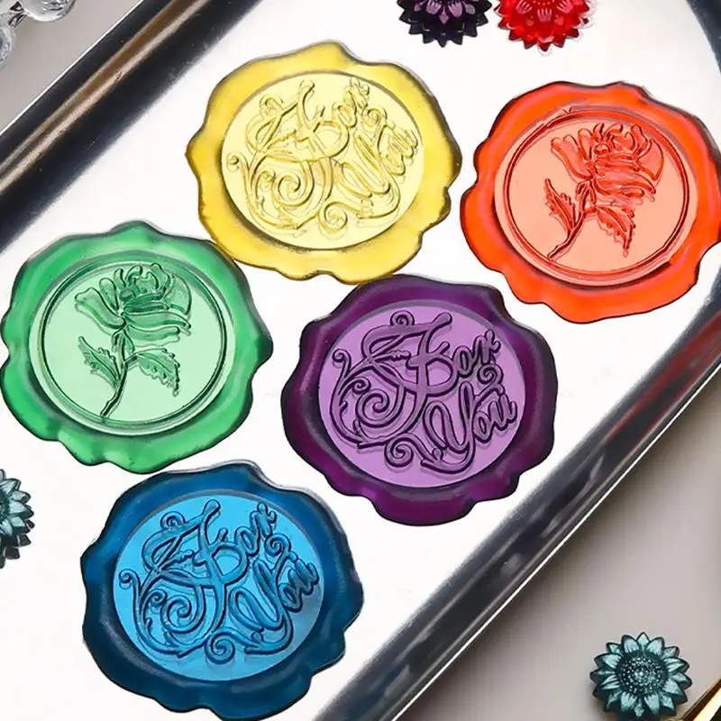 100pcs Mixed Color Glitter Dreamy Aurora Sealing Wax Stamp Beads DIY Envelope Wedding Invitation Scrapbooking Handcraft Decor