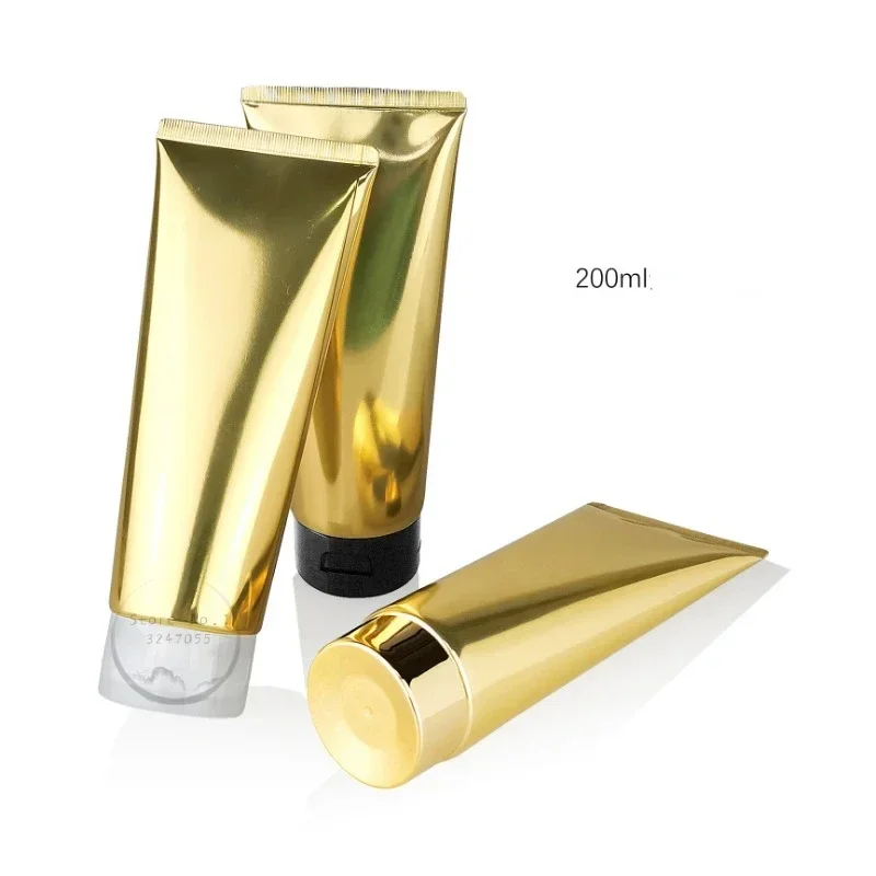 Empty Plastic Gold Soft Bottle 10ml 20ml 50ml 60ml 80ml 100ml Lip Gloss Cream Yellow Tube Lotion Packaging Container 50pcs - Image 4
