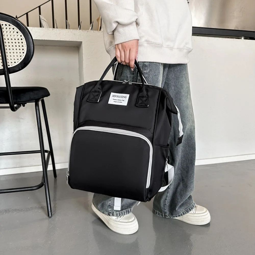 Multifunctional Mommy Backpack Large Capacity Oxford Cloth Baby Diaper Bag Wear-resistant Portable Mommy Shoulder Bag Travel