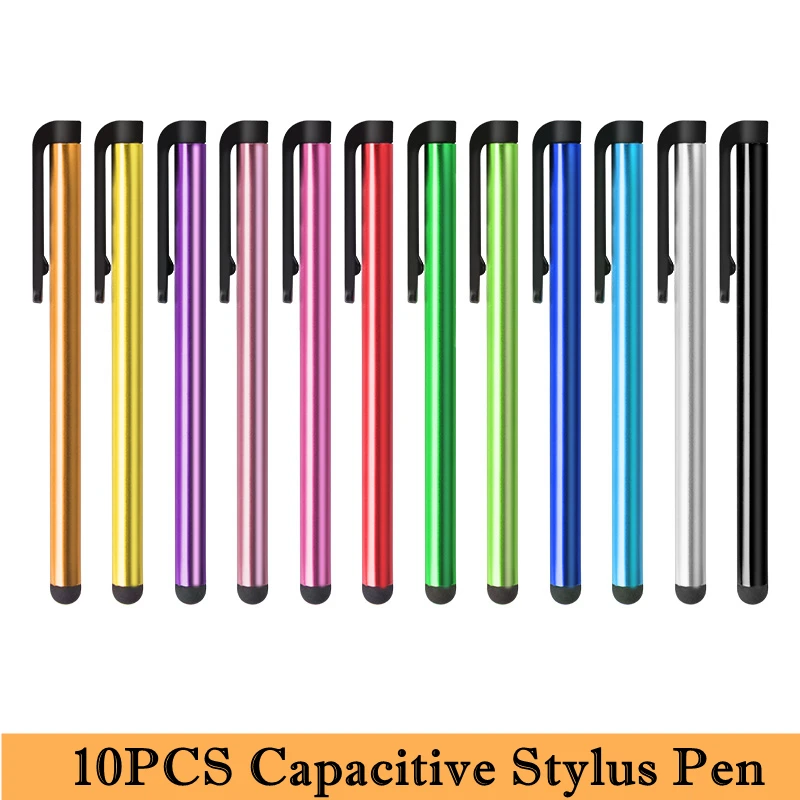10-Pack Capacitive Stylus Pens with Soft Touch Tips