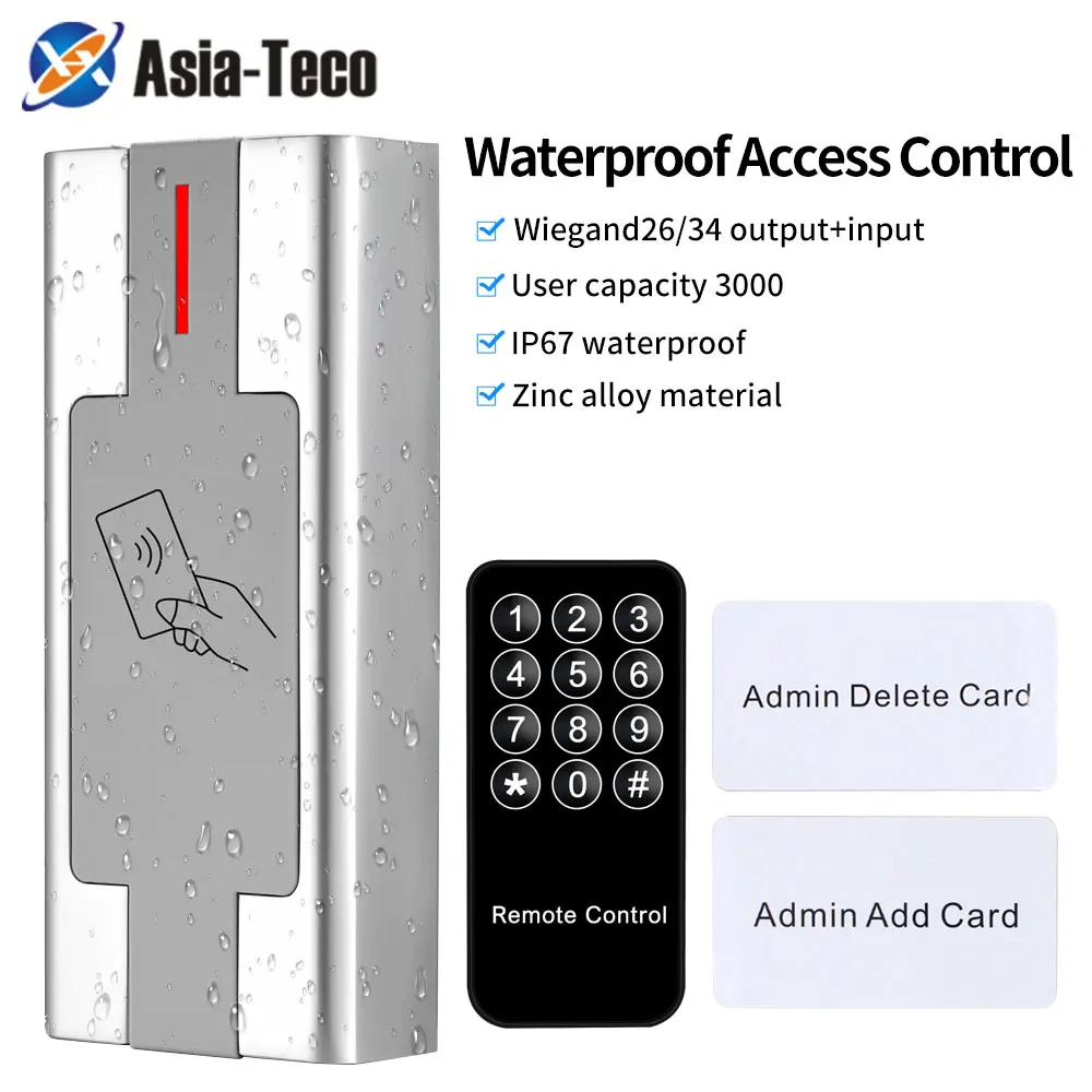 Wiegand à Prova d Água Acesso Controle Teclado Standalone Teclado em Card Reader Rfid Sistema de Bloqueio Eletrônico Porta Entrar