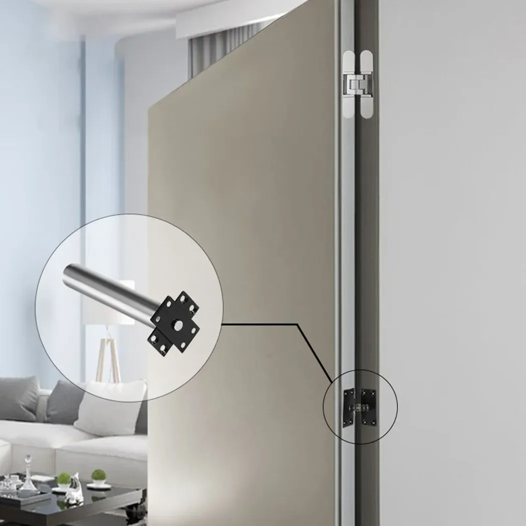 Automatic Inner Door Closer Concealed Tubular Chain Spring Soft Close Door Hinges Home Improvement Hardware