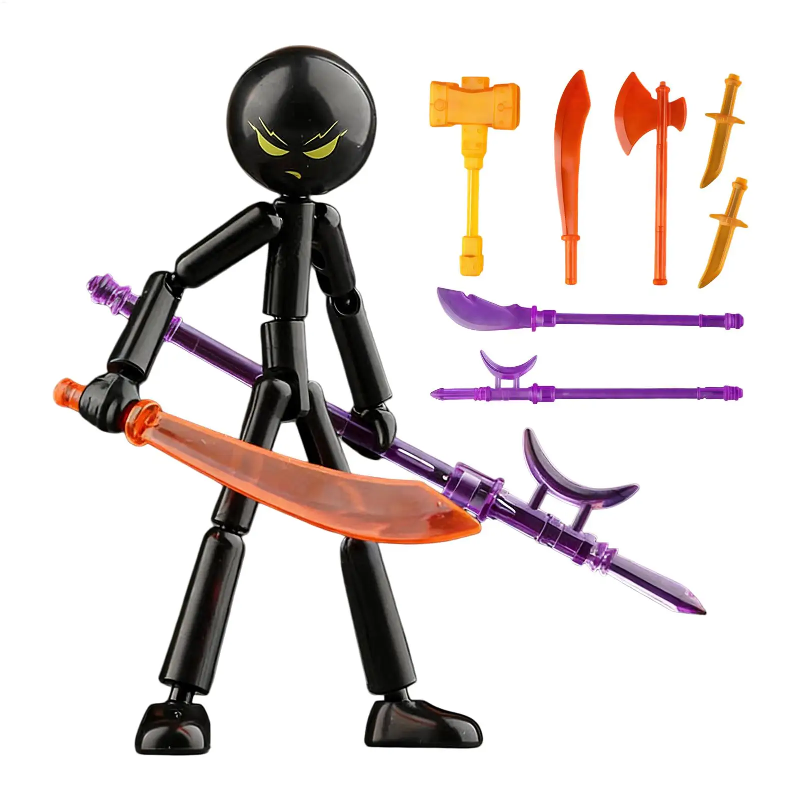 Flexible Movable Joint Action Figure Toy Multi-pose Adjustable Articulated Model Classic Collectible Figurine Home Desktop Decor