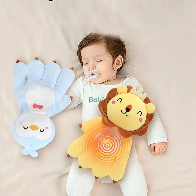 Baby Soothing Palm Sleep Pillow Startle Prevention Heated Glove Electric Cartoon Baby Patting Toy With Remote Control Baby Care 3