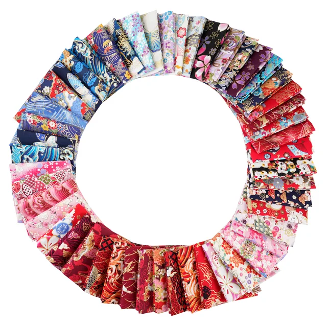 5 pièces 25x25cm/50x50cm carrés coton artisanat japonais tissu tissus pour bricolage paquet Patchwork Quilting couture artisanat 2