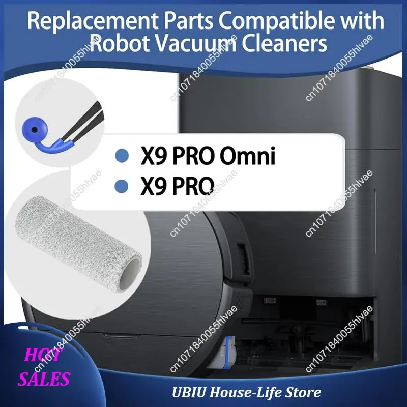 11PCS For Ecovacs Deebot X9 Pro Omni / X9 PRO Vacuum Cleaner Parts Main Side Brush Dust Bag Roller Rag Filter-Best Selling