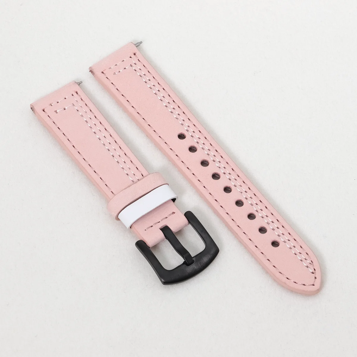 Premium Leather Watch Band - 20mm/22mm Sizes - Elegant Wrist Bracelet