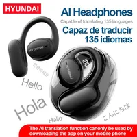 Choice HYUNDAI Openair5 AI Bluetooth Translation Earphones Hanging Ear Type AI Intelligent 100+ languages Meeting Earphone Gift 1