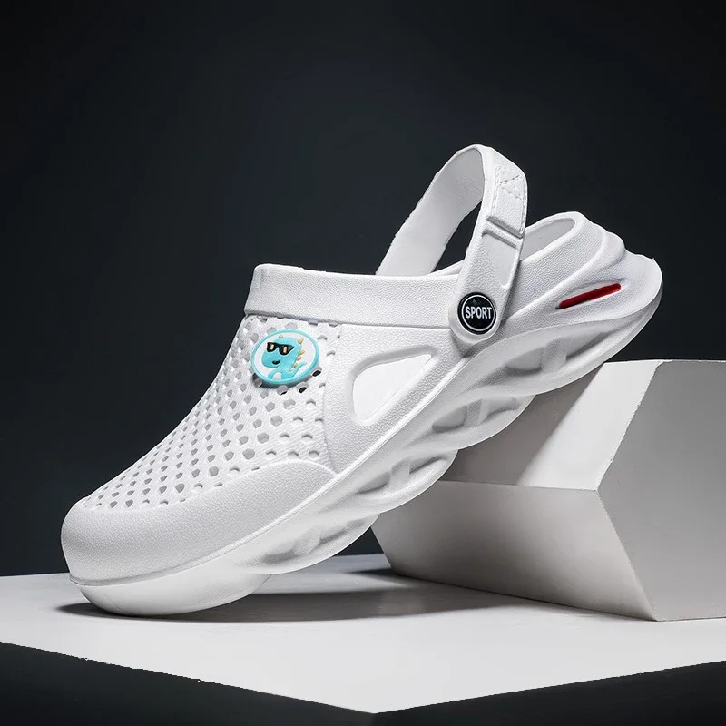 Tamancos clássicos masculinos sandálias de verão homens e mulheres chinelos de eva sandálias de praia homem ao ar livre casa lazer slides tamanho grande 46 47