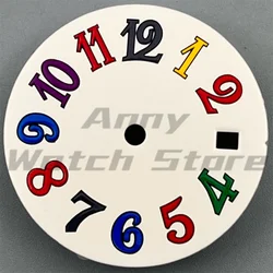 Black and White 29mm Watch Dial - Miyota 8205 8215 (White)