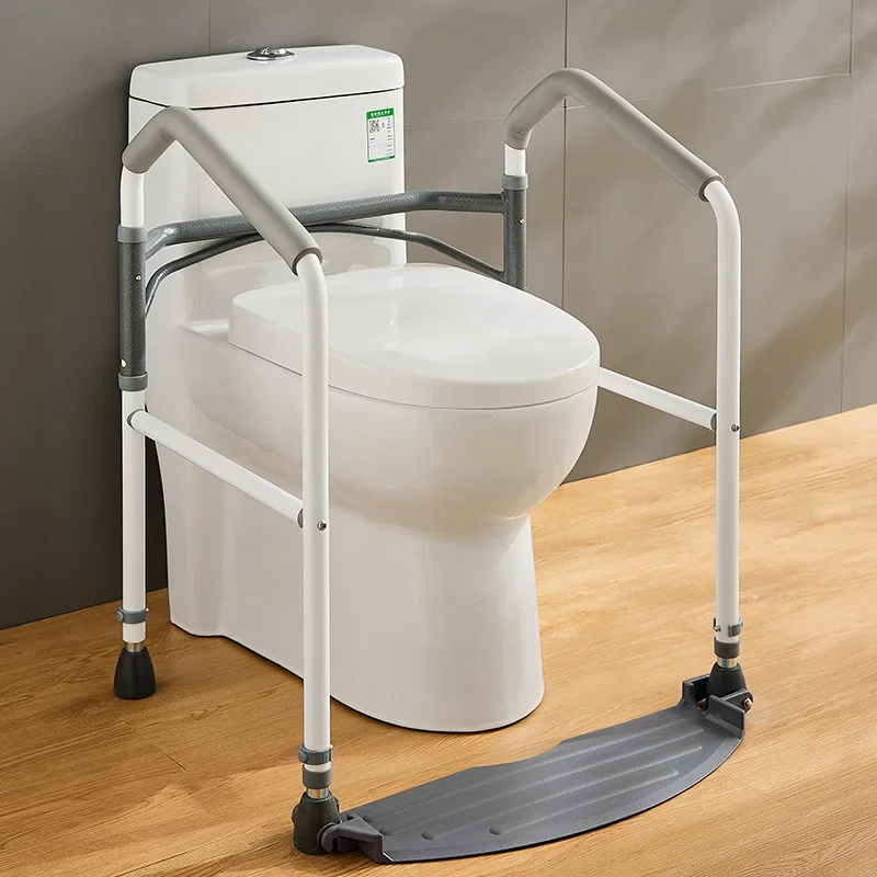 Drilling-free Folding Handrail Support Disabled Elderly Pregnant Women Toilet Safety Rails Anti-skid Bathroom Safety Accessories