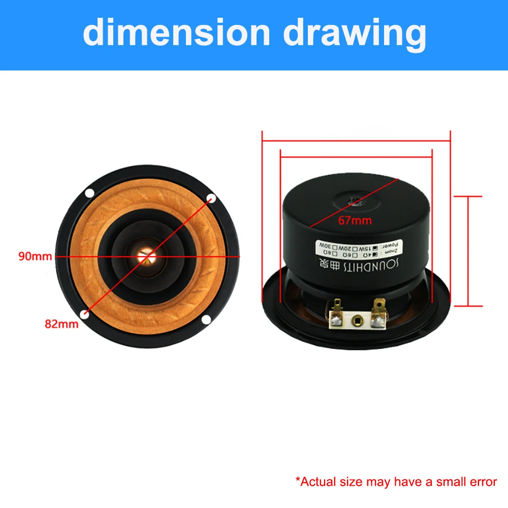 Lyele Audio 3 inch full-range speakers HiFi unit computer bluetooth audio home theater DIY high school bass full-range speakers