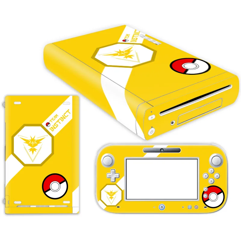 Hello Kitty Pikachu Simpson Vinyl Cover For Nintend Wii U Console Controller Decal Game Accessories For Wii U Skin Sticker 