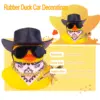 Ducks for Cars - Rubber Duck for Dashboard of Car, Yellow Duck Car Dashboard Decorations, Squeak Ducks Car Ornaments Car Décor 2