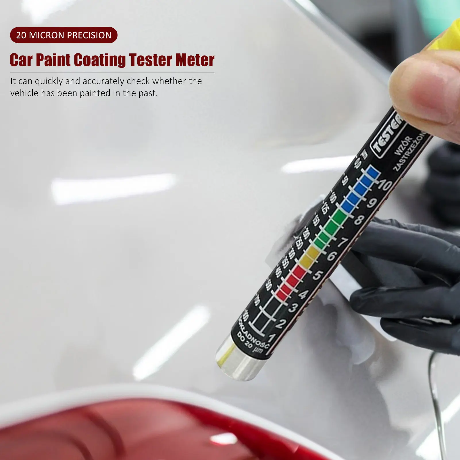 1PCS NEW BIT 3003 Car Paint Thickness Tester Meter Gauge CRASH CHECK TEST 