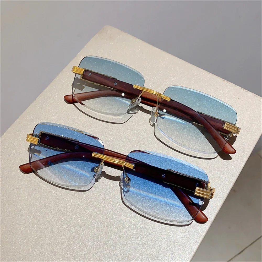 

Rimless Sunglasses Frameless Sun Glasses Vintage Eyewear Luxury Sunglasses UV400 Goggles Women Sunglasses MenSunglasses
