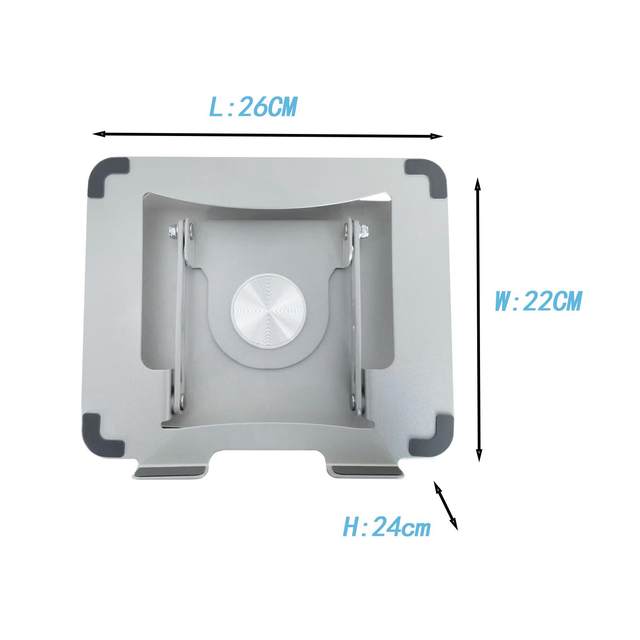 Foldable Laptop Stand Bracket Swivel Stand Laptop Holder Ergonomic Adjustable Height Sturdy Notebook Stand Computer Tablet Stand