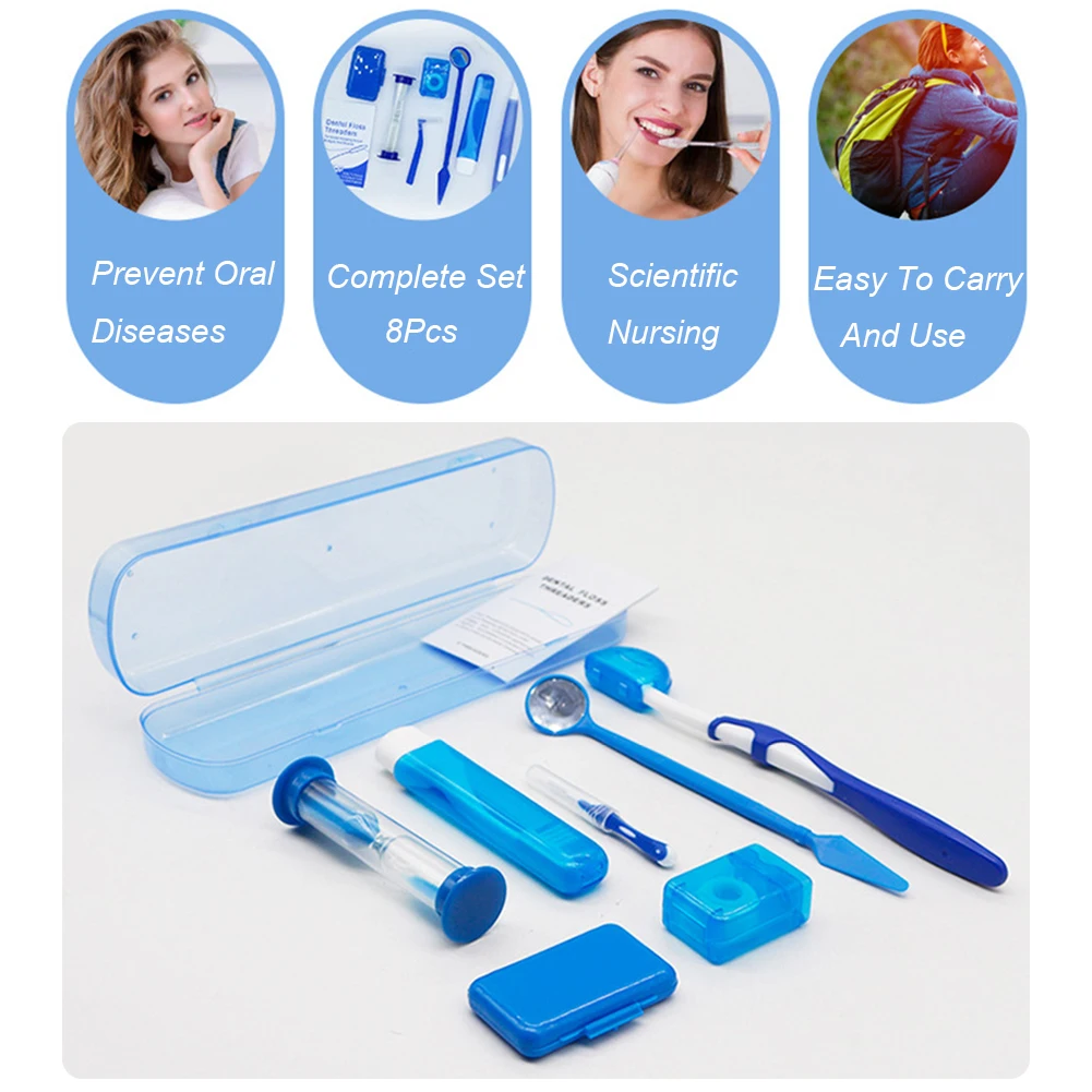 Kit De Cepillo 2 Interdentales Hilo Dental 5 M