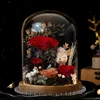Diameter=25cm Height=25cm 30cm 35cm 40cm 45cm Glass Dome Home Decoration Different Base Transparent Cover Birthday Favor Gift 1