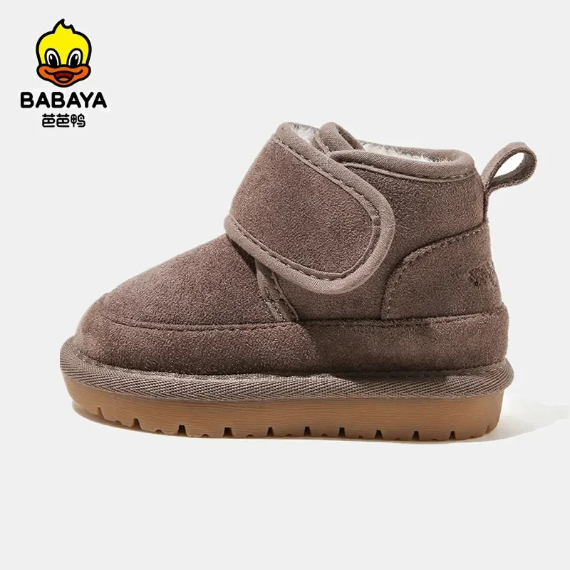 Baby Snow Boots Boys Plush Cotton Shoes for Kids Winter Shoes Children Girls Cotton Short Boots Thickened baby boots winter snow boots baby shoes
