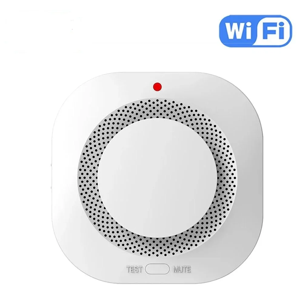 Smart Zigbee/Wifi Smoke Detector Smart Fire Fire Protection Home Security Alarm Sound Light Alarm APP Control smoke alarm