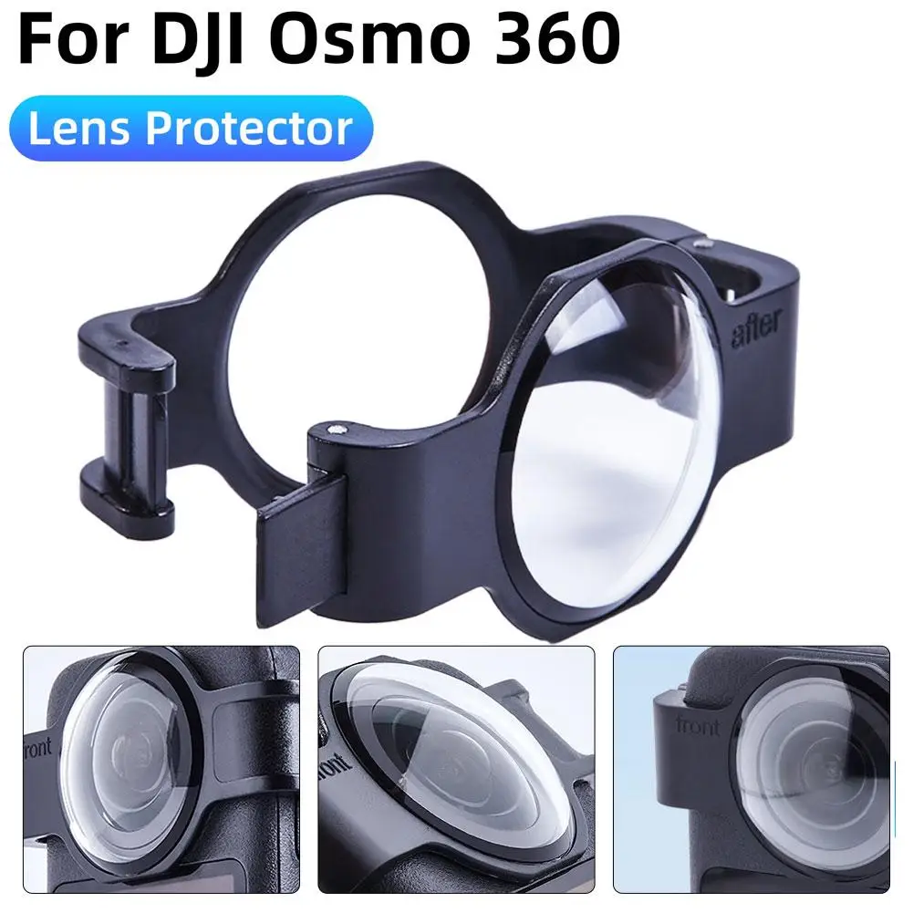 DJI OSMO360용 스크래치 방지 렌즈 가드 스냅온 렌즈 보호 커버 투명한 고급 디자인 투과율 PC 울트라 글래스