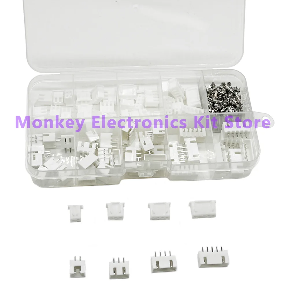Wire Connectors 230Pcs/Box PH 2.0mm XH 2.54mm 2-5 Pin Pitch Terminals Kit