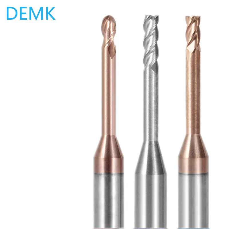 

Small diameter tungsten carbide deep groove milling cutter ball end milling cutter deep hole machining to avoid and Long neck
