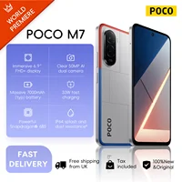 POCO M7 4G 8+256GB Global Version 6.9" 144Hz Powerful Snapdragon® 685 50MP AI Camera 7000mAh 33W Fast and 18W Reverse Charging
