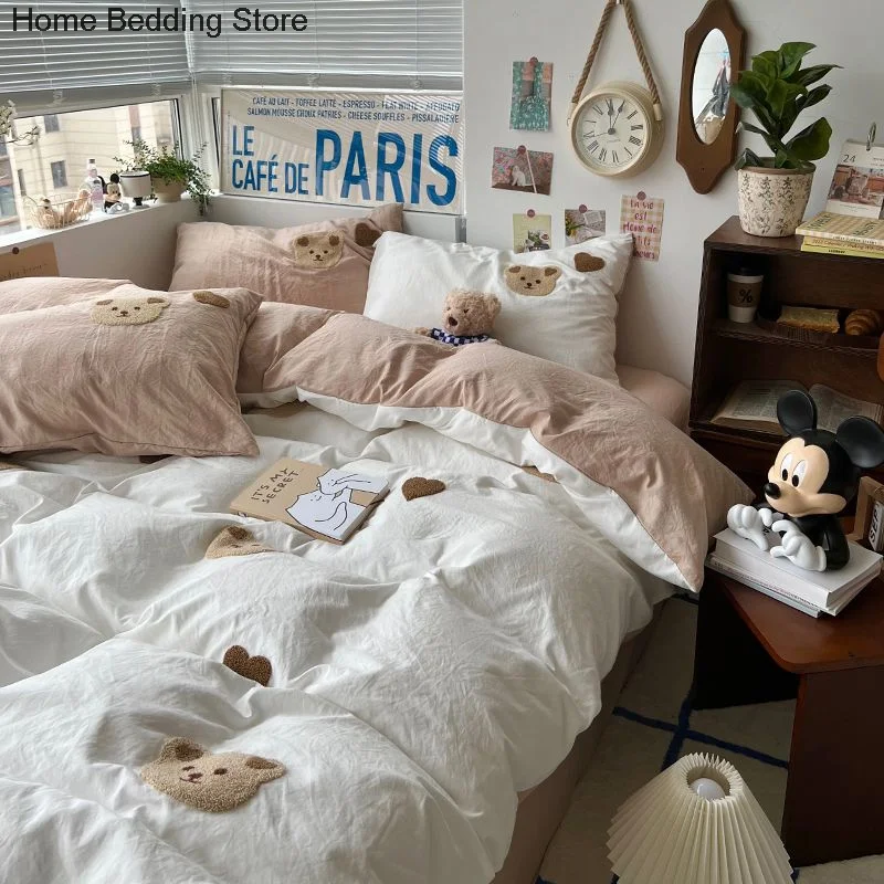 Fundas Ropa Juego De Sábanas BEDSURE 200x200 Cm Algodón Suave Y