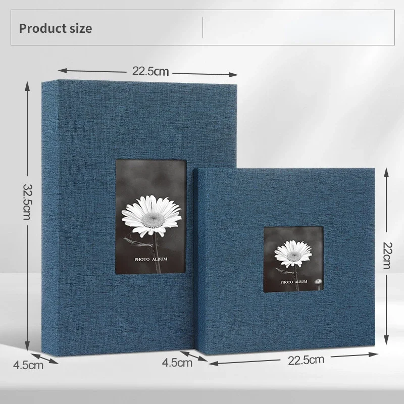 Linen Photo Album Insert Collection Picture Frame Baby Family