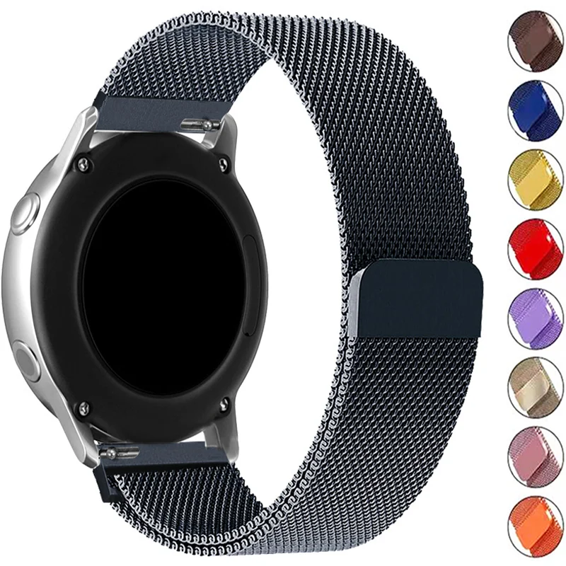 Cinturino per orologio 22mm 20mm per Samsung Galaxy Watch 4 classic/Active 2/3/gear s3 frontier Smartwatch braccialetto magnetico cinturino milanese_voghion.com