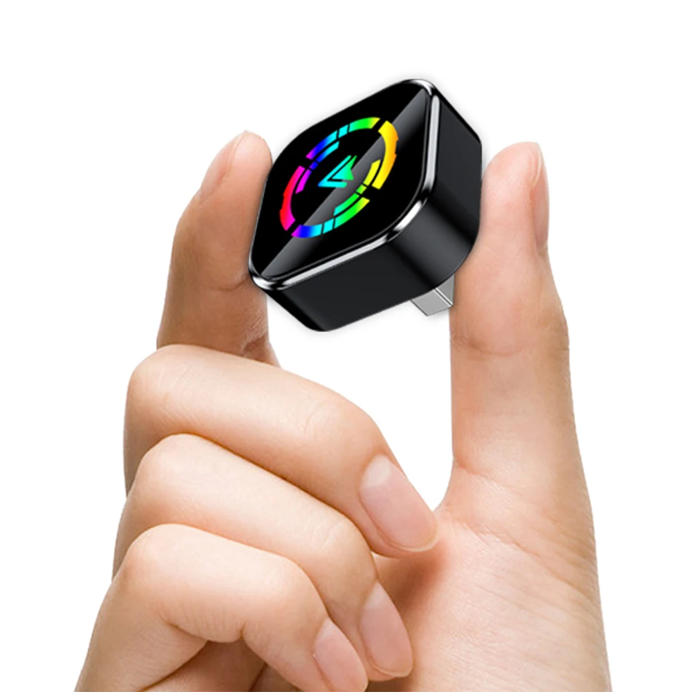 2 In1 AI Smart Box USB Auto CarPlay Dongle USB Plug and Play Smart Mini Adapter Box for Cars with OEM Wired CarPlay Android Auto