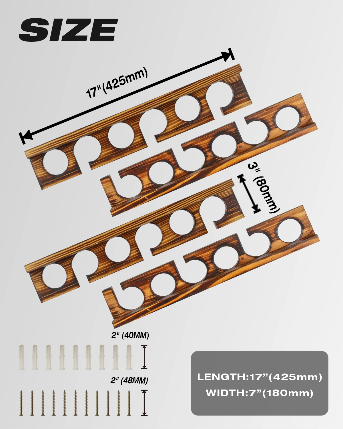 Ghosthorn Holds Up to 12 Rods Fishing Pole Rod Racks Wall or