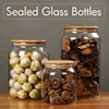 1.3L/3L/4L Sealed Glass Bottles Glass Jars and Lids Kitchen Food Storage Containers Transparent Spice Organizer Tea Sugar Tanks 1